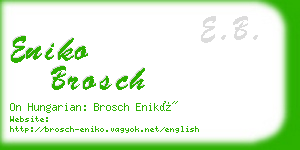 eniko brosch business card